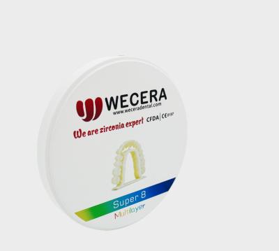 China Bloque dental de zirconia de 1200 Mpa 3D Pro de múltiples capas A1/A2/A3/A4 Color personalizado en venta