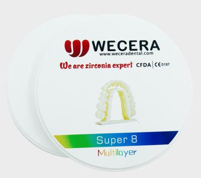 China Bloque de porcelana multicapa de colores A1-D4 con un factor de escalado preciso del 100% y una densidad de sinterización de 6,0 g/cm3 en venta