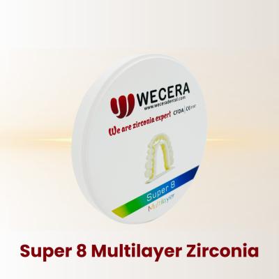 China Bloco de zircônio dentário de classe II com resistência flexural 700-1200 MPa e superfície lisa à venda