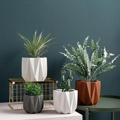 China Europe high quality modern indoor outdoor decor pot garden decoration cement concrete flower pots for sale