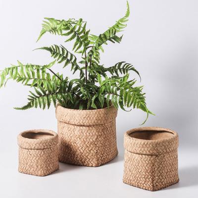 China Europe Style Home Balcony Decor Minimalism Modern Design Succulent Pots Ceramic Flower Pots For Indoor Plants for sale