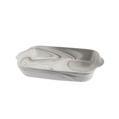 China Sustainable Factory Outlet French Fries Dish Ceramic Bakeware for sale