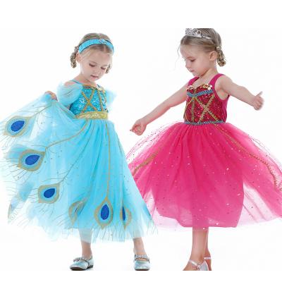 China Polyester Kids Aladdin Jasmine Princess Costume Halloween Children Girl TV Movie Cosplay Costumes for sale