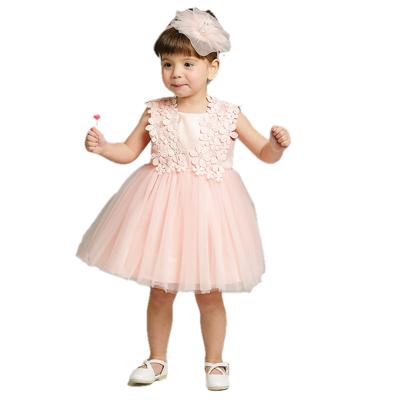 China Anti-wrinkle hot sale baby wedding dress lace baby dress princess dress baptism clothing for sale