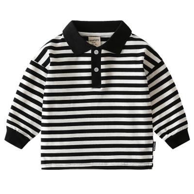 China Breathable Striped Kids Fall Sweatshirt Long Sleeve Boys Fall Clothing 2021 Kids Boys Clothes for sale