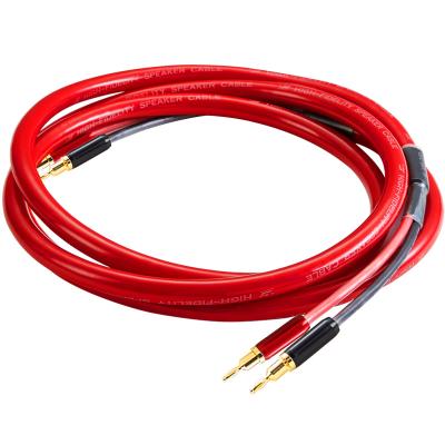 China HIGH FIDELITY A.W.G. ofc speaker cables banana plugs high quality speaker wire 12 car speaker cable for sale