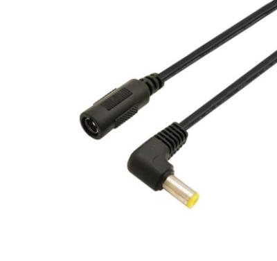 China Copper DC5521 5.5X2.1MM Conductor Construction UL2464 22AWG 0.3mm2x2 Male Female Power Cable Wire Connecting Extension Cord 12V Power Cord for sale