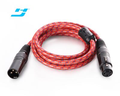 China DVD Player Microphone XLR Cable Wires 3pin xlr male to xlr female microphone cable with metal alloy connectors for sale