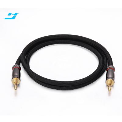 China HOME THEATER Speaker Cable High End Low Noise Banana Plug Cable OFC High Fidelity Audio Speaker Wire for sale