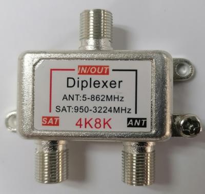 China 2 Way Satellite TV Splitter Signal Lightweight Cable TV Signal Mixer SATANT Diplexer SHDC1 for sale