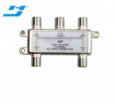 China HEJIA Good Quality 5-1000 MHz 4 Ways Satellite Splitter 1 In 4 CATV Splitter For MATV FR3SP-2G for sale