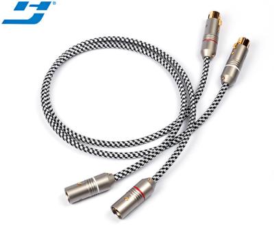 China Speaker 3 Pin XLR Female To Microphone Male XLR Microphone Cable Audiophile Balanced Interconnect Cable for sale