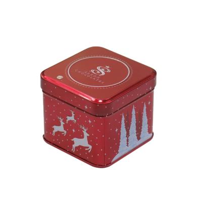 China Wholesale Custom Recyclable Empty Square Food Grade Gift Huizhou Tea Tin Pack Sweet Tins Boxes for sale