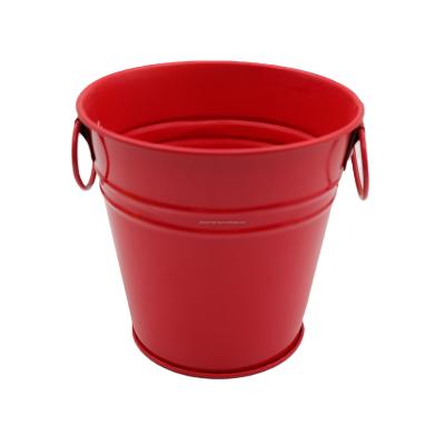 China Special Edition Mini Bucket Shape Bucket Toy Tin Toy Container Gift Custom Tubular Soft Tin Box Packaging Boxes for sale