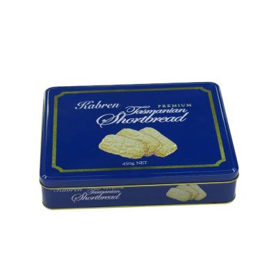 China Factory Wholesale Custom Box Sweet Chocolate Cookie Biscuit Cake Chocolate Rectangle Metal Container Packaging Tin Tin Packaging Boxes for sale