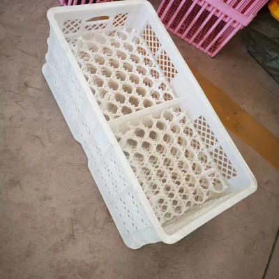 China Farms Eco-friendly Turnover Plastic Egg Crate Egg Carrier Basket Chicken Or Duck Egg Shift Box for sale