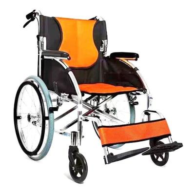 China 102*65*89cm Folding Transport Lightweight Wheelchair Manual 24 Inch Wheelchair for sale