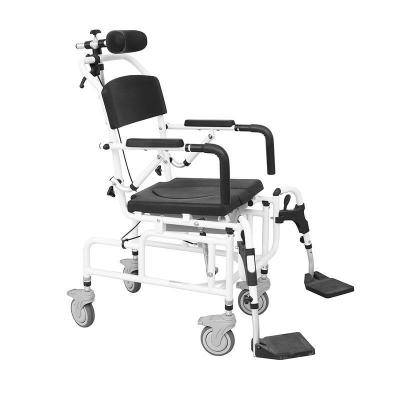 China Aluminium Alloy Portable Bathroom Chair For Disabled 90*44* 115-136 Cm Hospital for sale