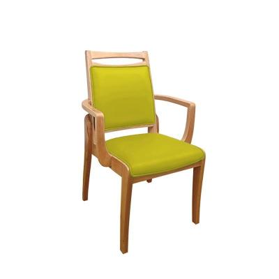 China Sponge Cushion Luxury Modern Wood Dining Chairs Square For Hall Restaurant for sale