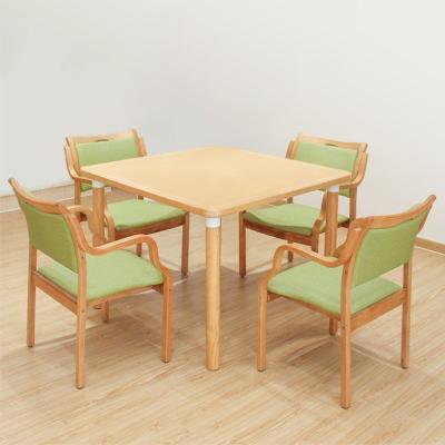 China Interior Set de mesa de madera de café marrón Compacto mesa de comedor de madera contemporánea en venta