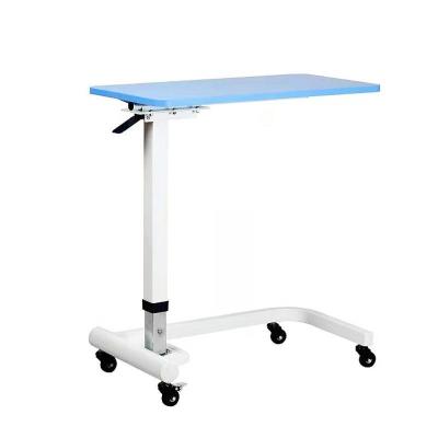 Chine Table de chevet réglable en acier inoxydable Médicale table à manger amovible pour patients YFH-ZZ004 à vendre