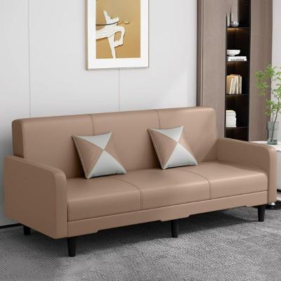 China Synthetic Leather Modern Office Furniture Couch Medium Back With Armrest for sale