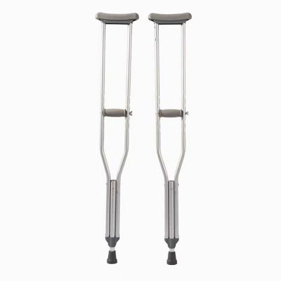 China 25*5*100cm Aluminum Alloy Adjustable Axillary Crutches Under Arm For Adults for sale