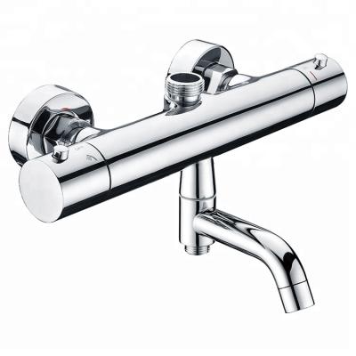 China With Slide Bar Brass Water Saving Thermostatic Bathroom Faucets for sale