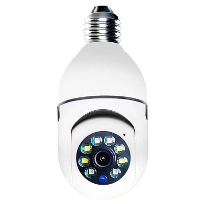 China Human Motion Tracking Full Color Night Vision 1080P CCTV Security Cam PTZ WiFi Bulb Tracking Camera Two-Way Maintenance Auto Tracking Camera With E27 Socket for sale