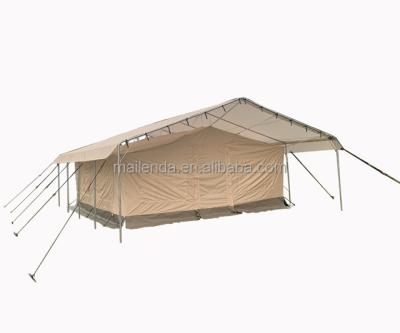 China Snow Field Nail Safari Tent With Double Fold 4x4m 4X8m Family Fly Ridge Tents For Outing for sale