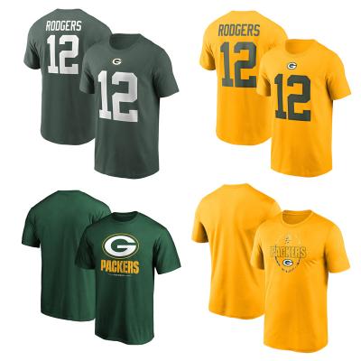 China Custom Made American Football Green Bay Packers Aron Rodgers Nfl T-Shirts Antibacterial Men's Nfl Football Tank Tops Nfl Tank Tops for sale