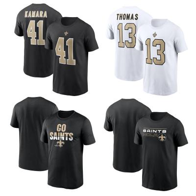 China Custom New Orleans Saints New Orleans Jersey Nfl Tank Top Nfl T-Shirts American Football Uniforms Antibacterial Mens T Shirts for sale