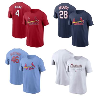 China Custom Made St Louis Cardinals Baseball Shirt Antibacterial Sports T-shirt Baseball Tank Top Mens Baseball T-Shirt for sale