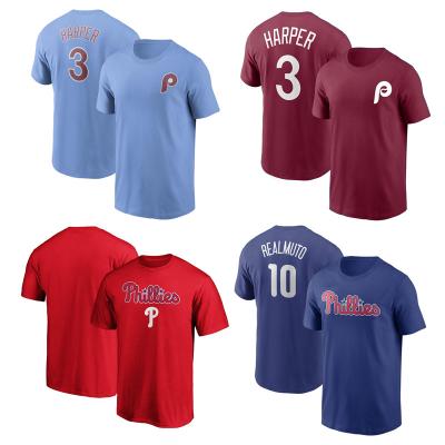 China Custom Antibacterial Men's T-shirt Baseball Jersey Philadelphia Phillie Baseball Uniforms Baseball T-Shirt Sportswear for sale