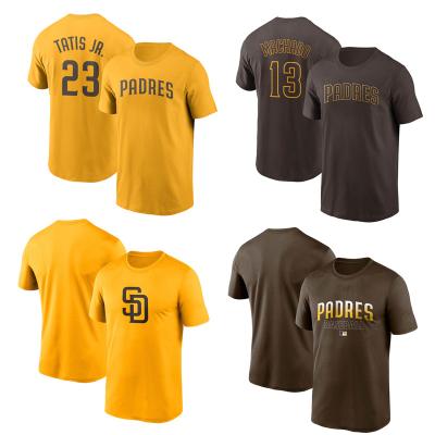 China Custom San Diego Padres Baseball Shirt Antibacterial Sports T-shirt Men's Baseball Tank Top Baseball T-Shirt for sale