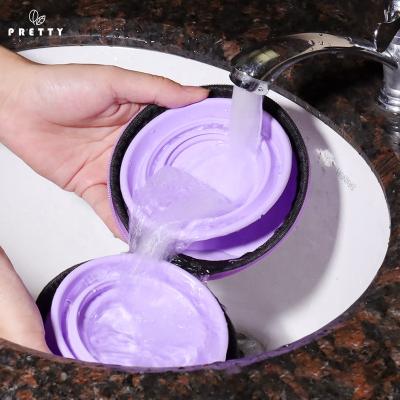 China Amazon Best Selling Zipper Food Grade Silicone Food Double Dog Bowl Pet Bowl Viable Storage Portable Dual Function Cat Bowl for sale