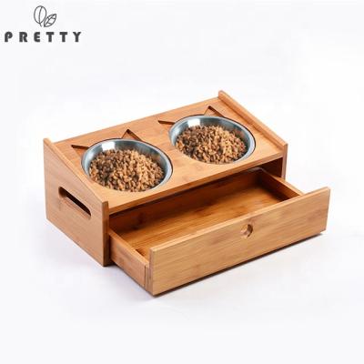 China Pretty Sustainable Custom Branding Pet Bowls Cheap Stackable Round Feeders Personalized Water Bowl For Dogs for sale