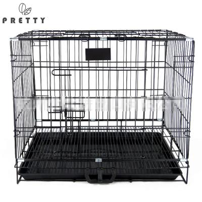 China Factory Wholesale Breathable Customize Large Size Heavy Duty Outdoor Multi-Size Metal Cages Cheap Stocked Garden Dog Cage for sale