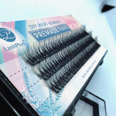 China Natural Long LashPlus Individual Heat Bonded Volume Eyelash 10d 20d Rocket Lash Group Eyelash Extension for sale