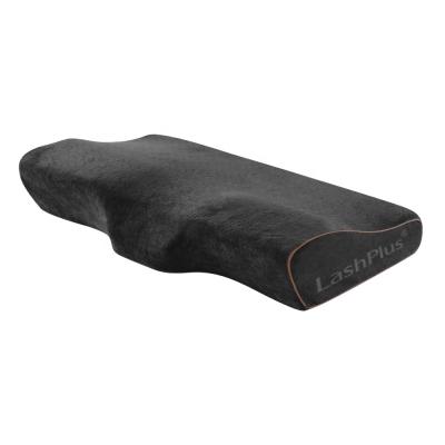 China High Quality Custom Anti-Bacteria LashPlus Logo Black Memory Foam Wick Extension Pillow For Wick Salon Use for sale