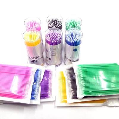 China Wholesale Private Label Disposable Micro Applicators Mascara Brush Swabs For Eyelash Extension for sale