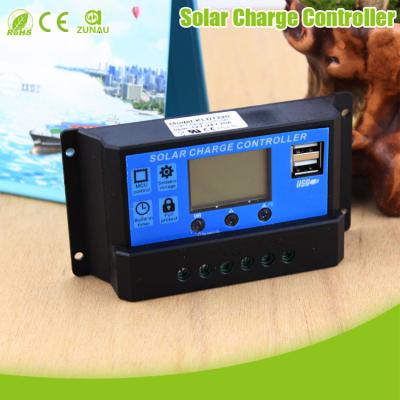 China With usb pwm solar street light charge controller10a 20a 30a, manual pwm solar charge cont for sale