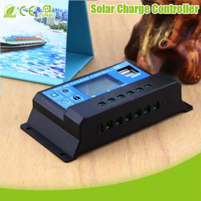 China PWM intelligent control LCD display solar charge controller 12V-24V/30A WITH USB CONTROLLE for sale