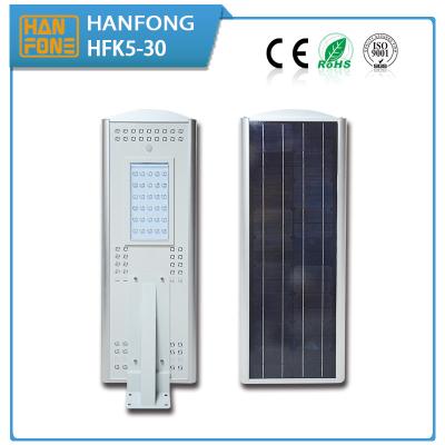 China All in one Solar street lights manufactory LED power light30w12v24Ah CE/ROHS/ISO9001 aluminium alloy China manufactory for sale