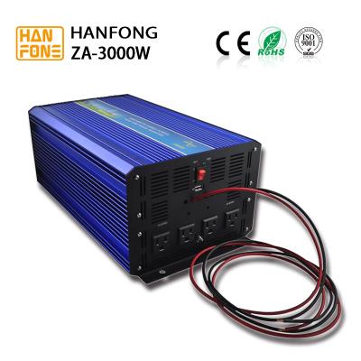 China 3000w pure sine wave power inverters with charger battery 12V 24V48V DC to 110V 220V AC inverter ups solar inverters for sale