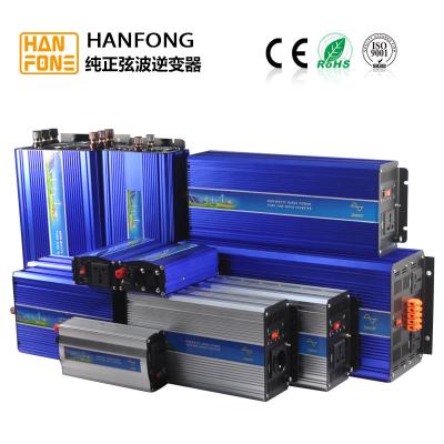 China HanFong 1000w off grid solar pure sine wave inverters high frequency with charger battery DC12v24v48V to AC110V120V220V for sale