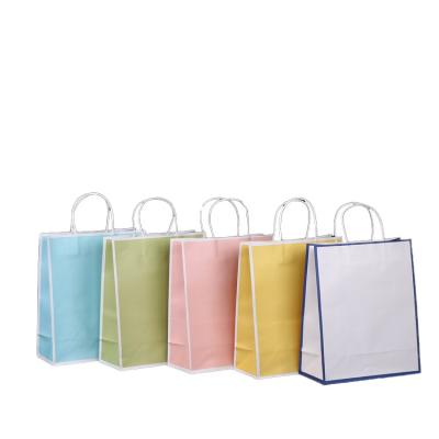 China Recycled Materials Clothing Shopping Bag CustomPrinted Paper Bags Leakproof Paper Bag Recycled Biodegradable Multicolor Supplier for sale