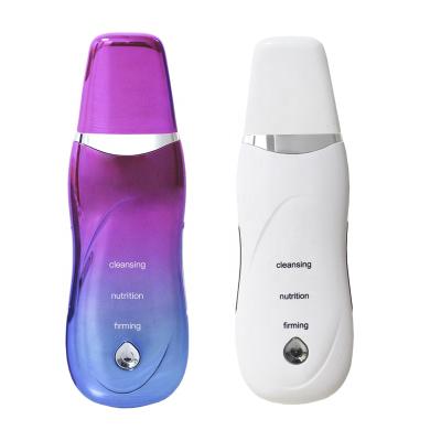 China 2021 Anti-Puffiness Professional Beauty Equipment Ultrasonic Skin Peeling Machine Ion Introduction Skin Scrubber for sale