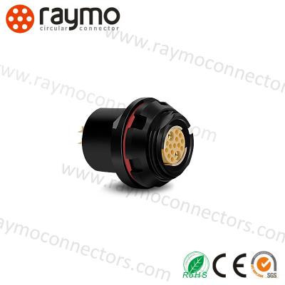 China Female Industrial M12 Connector With 2-12 Contacts for sale