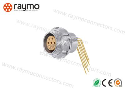 China Elbow Signal Printed Circuit Connectors Push Pull Type 1B 7 Pins Broadcast Application for sale